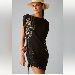 Daily Practice by Anthropologie Ruched Sleeveless Dress.  New Without Tags